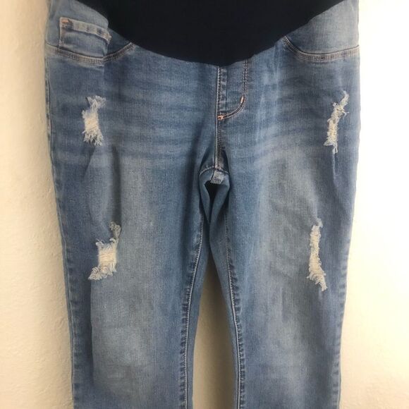 S.O.N.G. Maternity distress blue Jeans size M - Picture 3 of 6